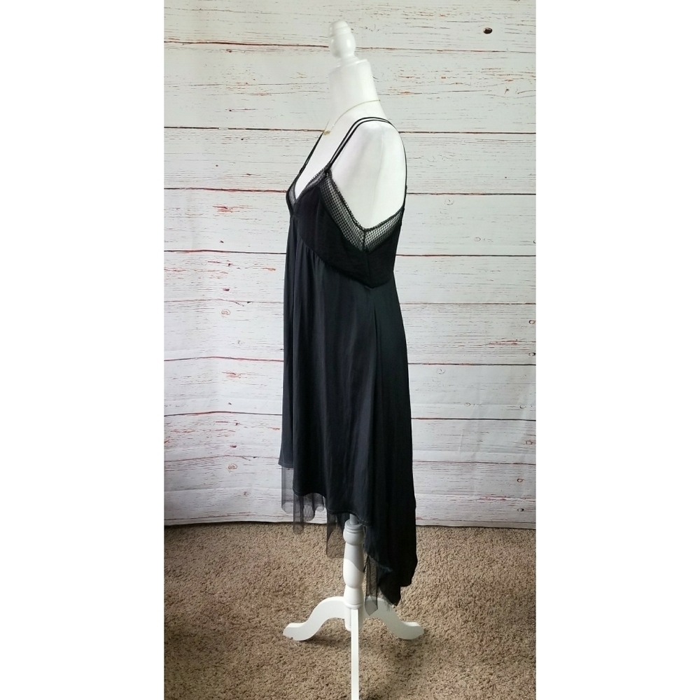 ZARA // edgy layered mesh silky dress - Picture 4 of 15